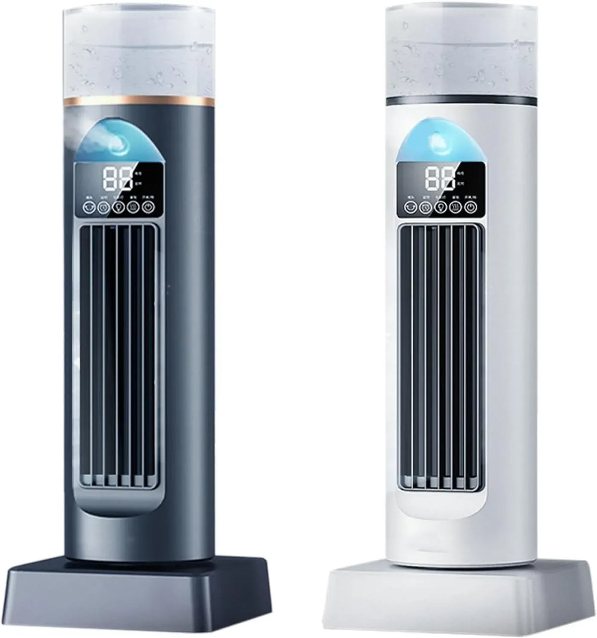 Ventilateur, portable, minuteur, silencieux, humidificateur à évaporation silencieux pour chambre