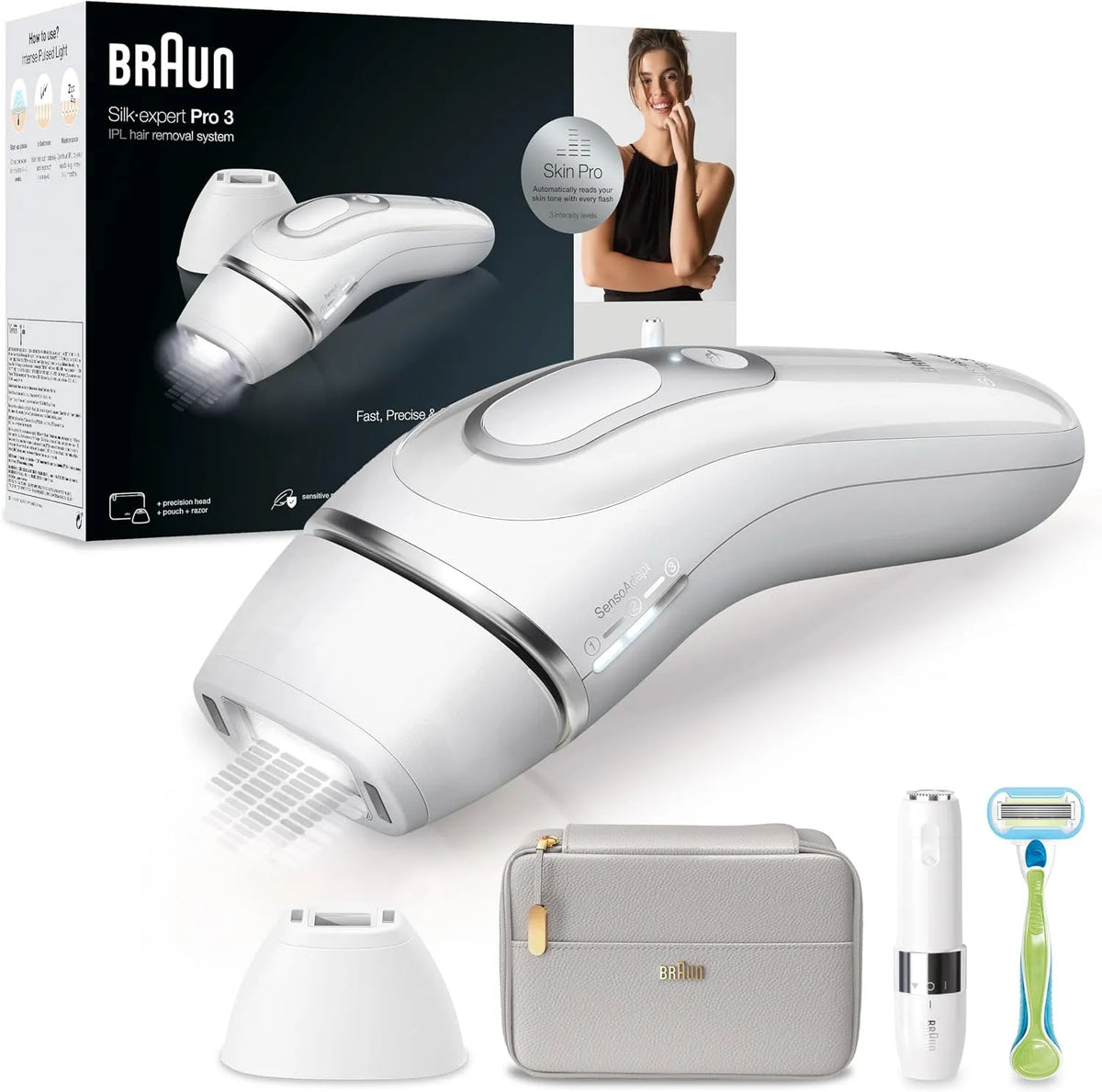 Braun PL3136 appareil d'épilation électrique pour femme, Épilateur, Rasoir, blanc
