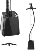 H18B Steamer Vertical, Tuyau Triple Protection Thermique, SteamOne Steamer Défroisseur Vertical Noir 1800W, Réservoir 1,8L, 4 Roues Motrices, Vapeur
