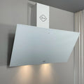 Hotte aspirante, 90 cm, 1000 m3/h, hotte de cuisine, blanc, GURARI GCH 286 WH 9 Prime N Hotte aspirante 90 cm Blanc Verre 1000 m3/h