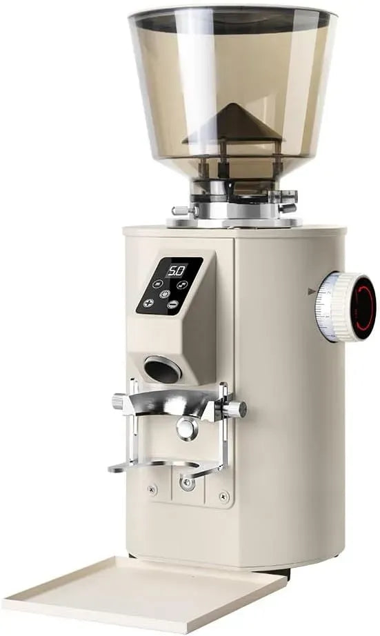Moulin, broyeur à grains de café, minuteur, professionnel, blanc, Commercial