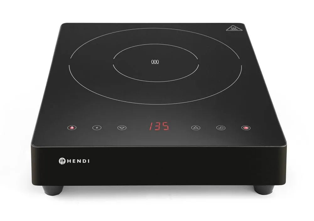 Plaque à induction 230V/3500W, 3500 W, 60 à 240 °C, 230 V, table de cuisson à induction, tactile, minuteur, acier inoxydable, noir, 337x417x, 85mm