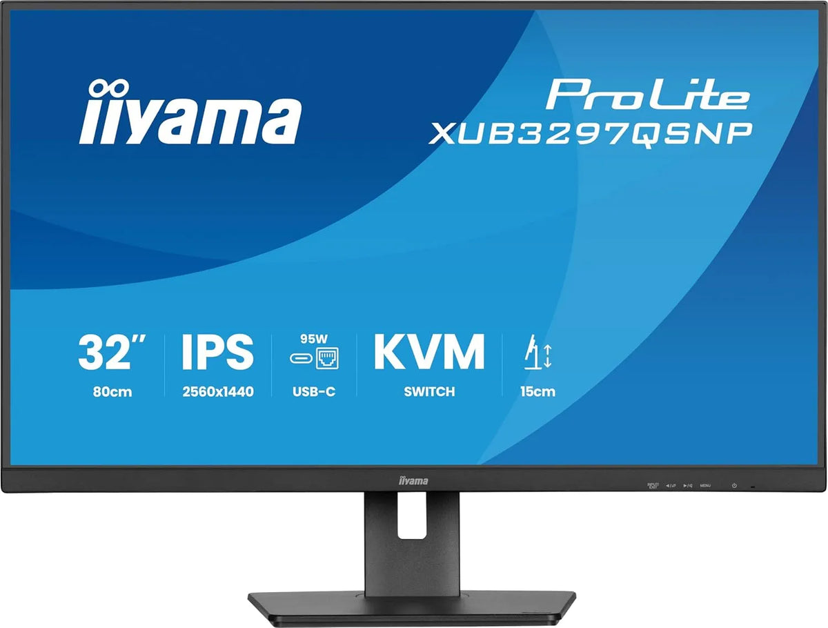 Moniteur, 32 pouces, Iiyama xub3297qsnP-B1, Iiyama Prolite xub3297qsnP-B1 - LeD-Monitor - 81.3 Cm