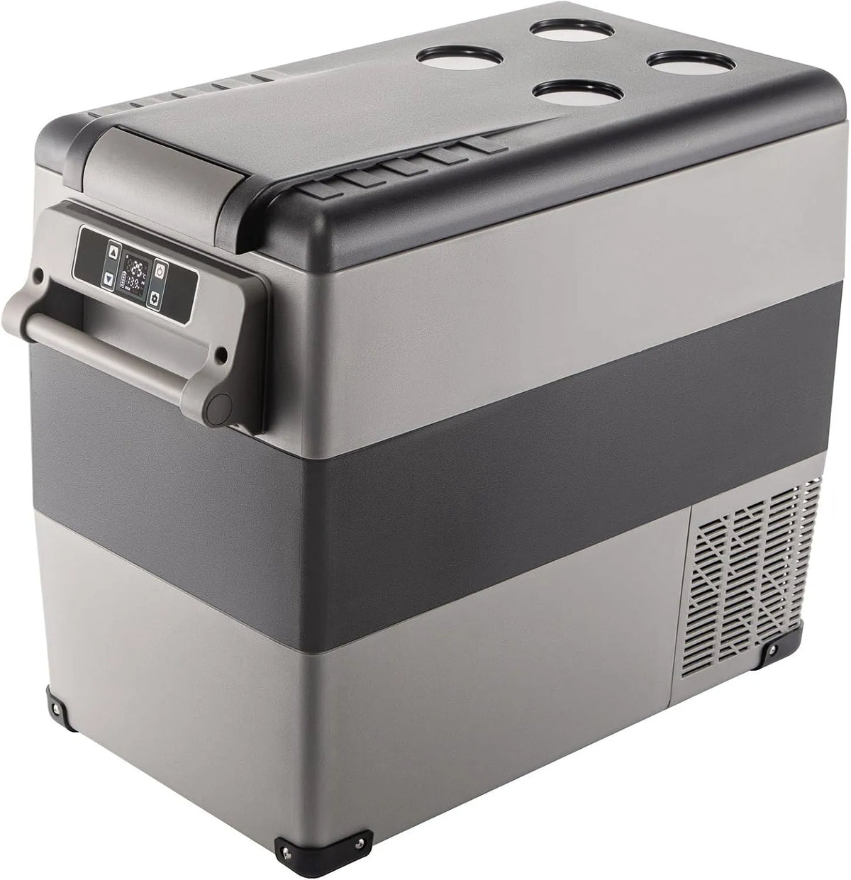 Glacière électrique, 55 L, 12 V, voiture, camping, mini frigo portable, Camping-Car, Camion, Bateau et Prise de Courant