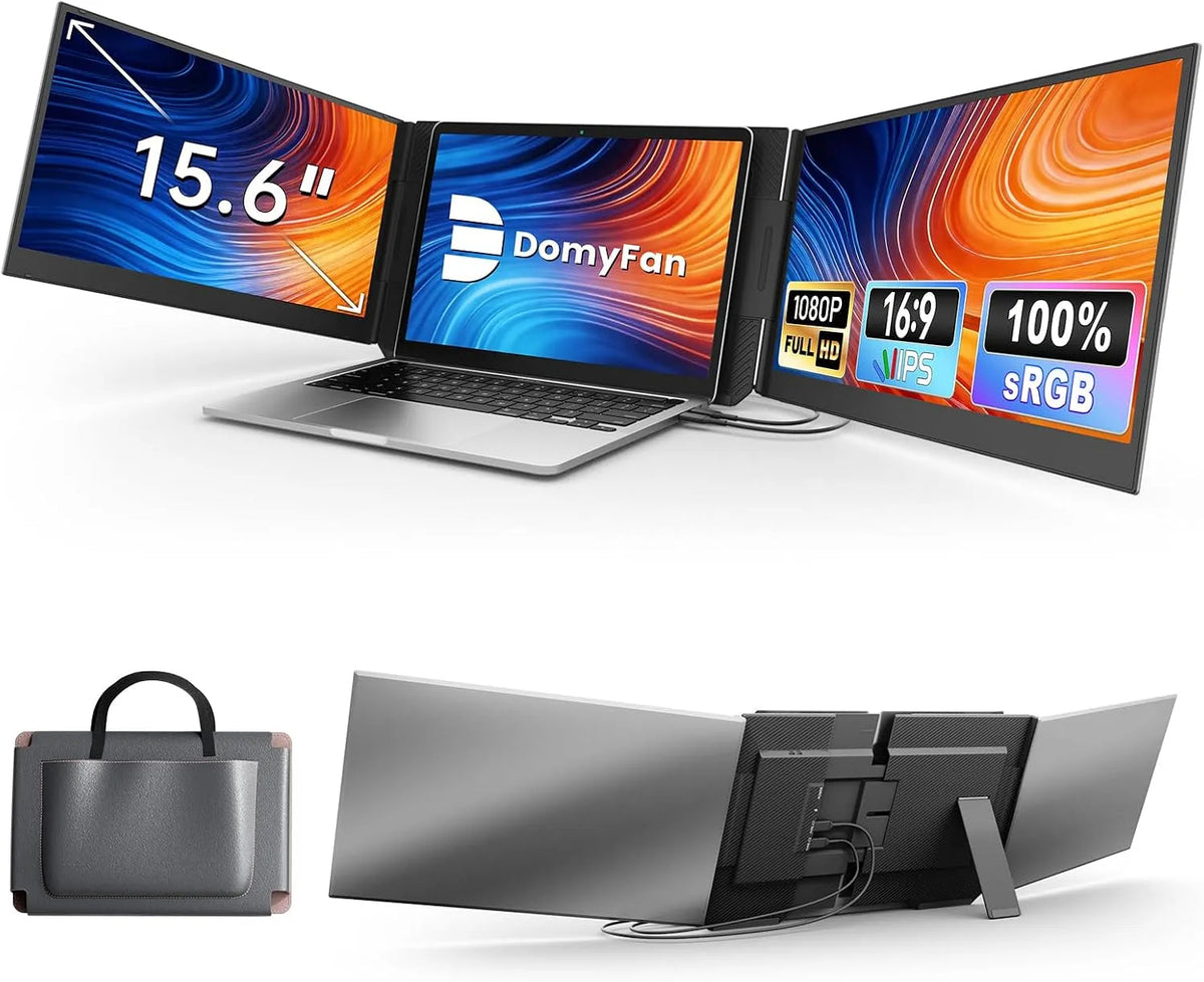 Ordinateur portable 1080P, 15, 6 pouces, Android OS, Full HD, dalle IPS, HDMI, USB, Triple écran Portable IPS FHD Ultra-Fin, pour 13-17' laptops