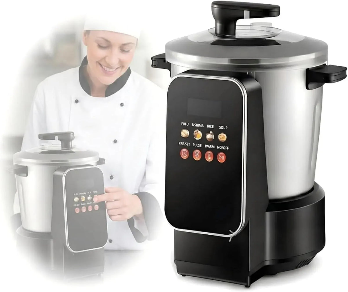 Machine À Fufu, Robot, 6 L, tactile, professionnel, pour l'igname pilée