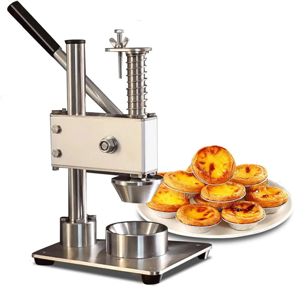 Machine à tartelettes, acier inoxydable, pour tartelettes à œufs