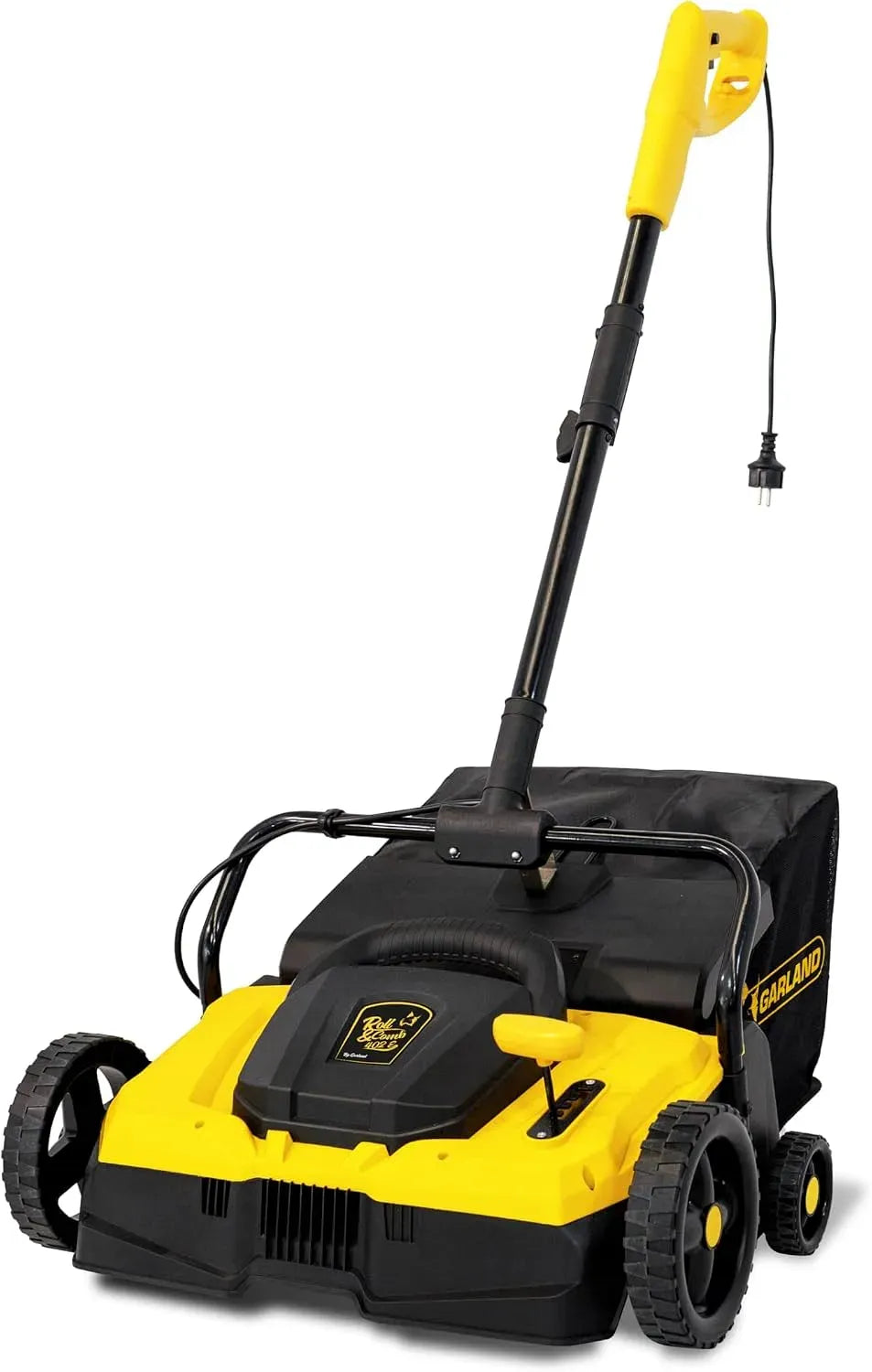 402E-V24 Roll&Comb Peigne balayeuse gazon artificiel 1 500 W Largeur 36 cm Sac 35 l Guidon oscillant électrique enfichable Idéal pour grands jardins