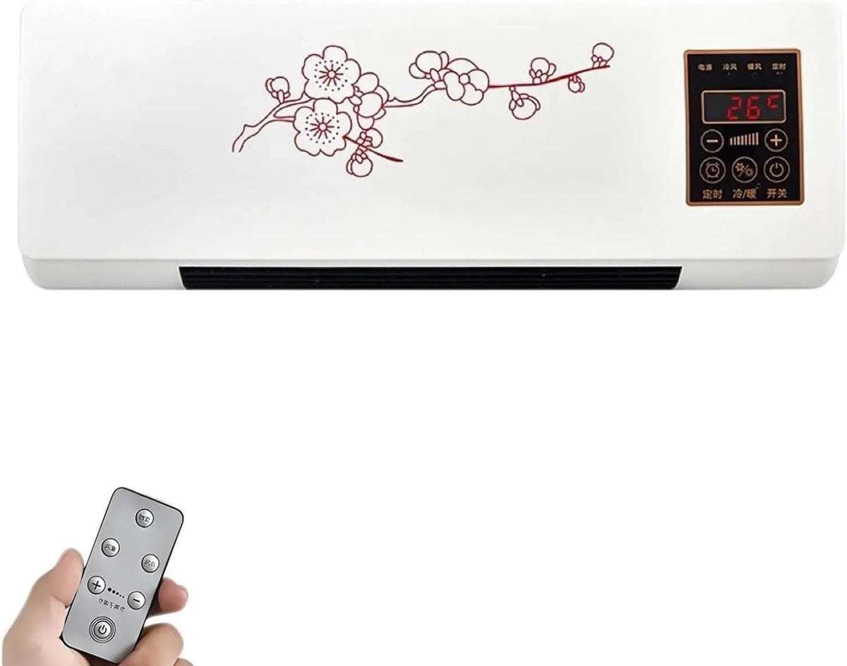 Produit Unité de refroidissement murale silencieuse avec télécommande, 1800W Portable Mini Split AC Heater, système climatique 2 en 1 économe en