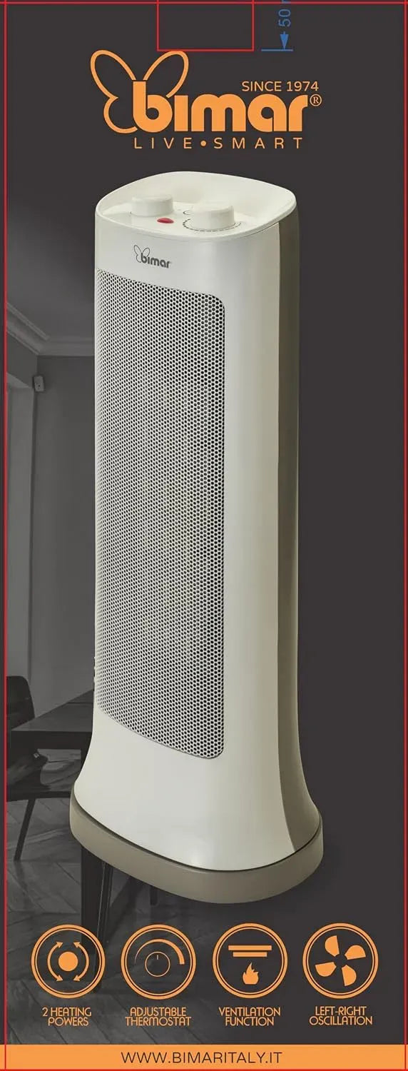 Google HP120 Radiateur électrique, Wi-Fi, application, silencieux, 2 zones de température, Google Assistant, Alexa et Siri, Home et appli Konyks