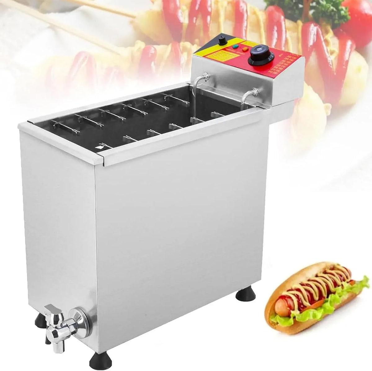 25l/6.6gal Machine à Frire, 3000 W, 25 l, professionnel, restaurant, pour Le Restaurant, RayGenius