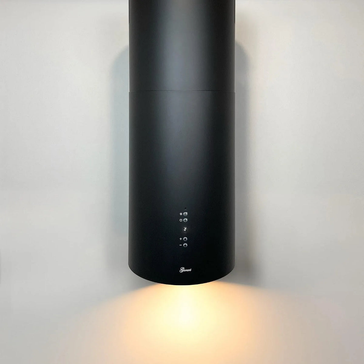 Hotte aspirante, 36 cm, 1000 m3/h, hotte de cuisine, éclairage LED, 4 niveaux, noire, écran, aspiration périphérique