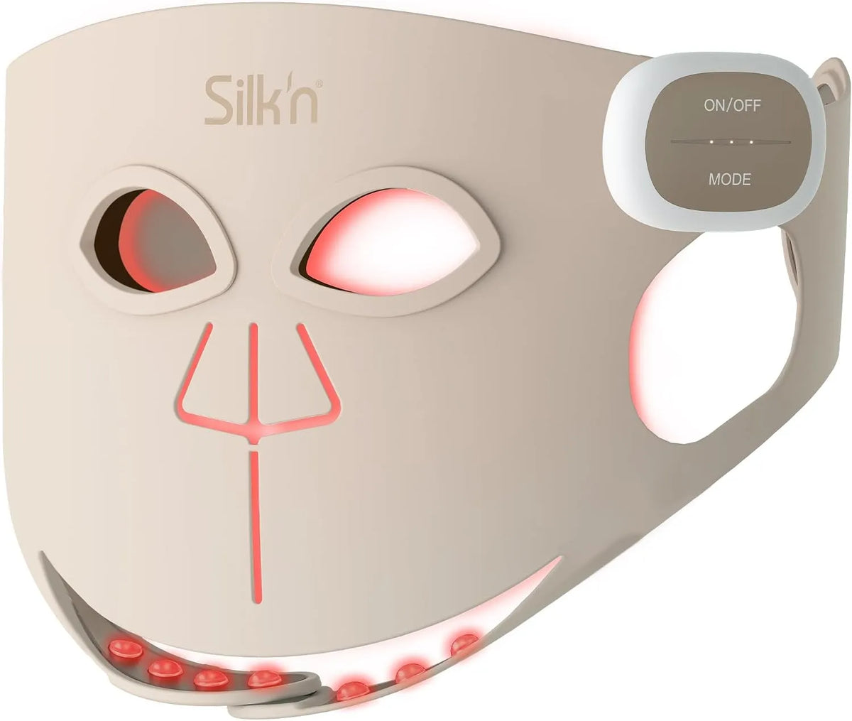 LED Face Mask Pro, Silk'n masque visage LED, Sans fil pour 130 minutes, Masque lumineux pour le collagène, anti-rides et anti-âge