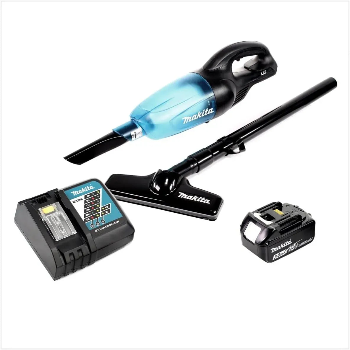 Aspirateur BL 1830 DCL180ZB+DC18RC+BL1830B, noir, 0 Ah + chargeur Rapide DC 18 RC