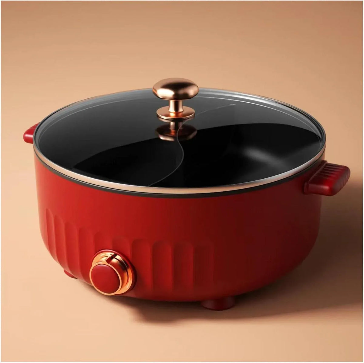 Fondue, IP65, rouge, ARTSIM, Appareil, Faitout 2 Compartiment