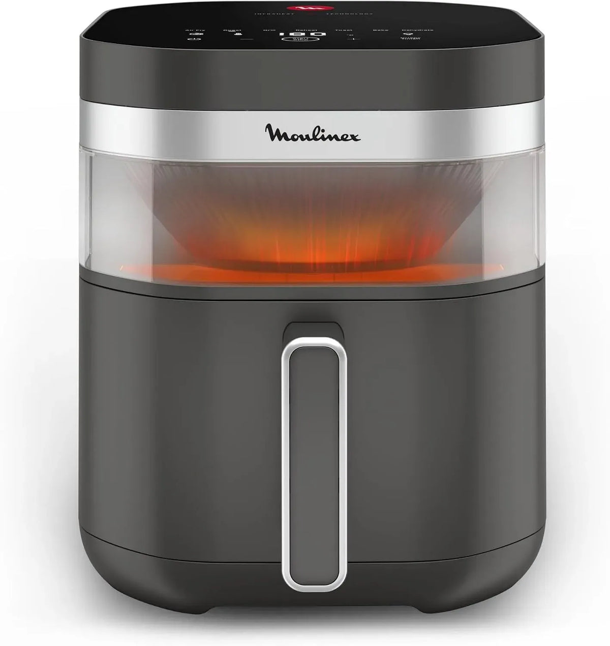 Moulinex Friteuse à air chaud, 7 L, gris, Capacité 7 L pour 8 personnes, Capacité 7L