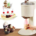 Machine à Glace, machine à glace et sorbet, 1 L, acier inoxydable, bois