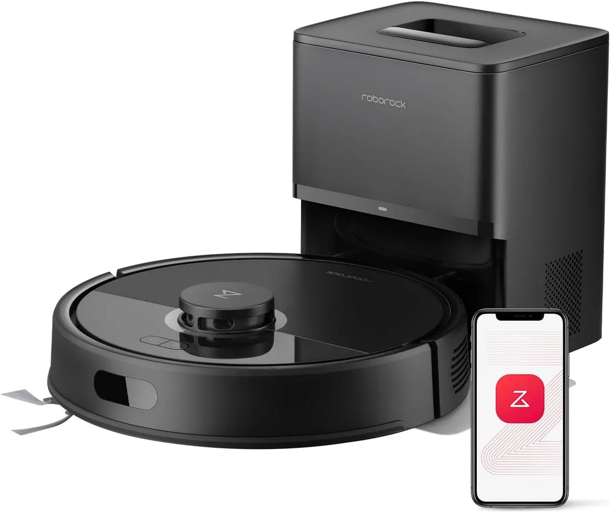 Robot aspirateur, 3 niveaux, 8000 Pa Aspiration, App, 3 Niveaux d'Eau