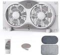 Ventilateur, 37 pouces, 3 vitesses, silencieux, largeur réglable de 23,5 à 37 pouces, certifié ETL pour salle de bain/cuisine