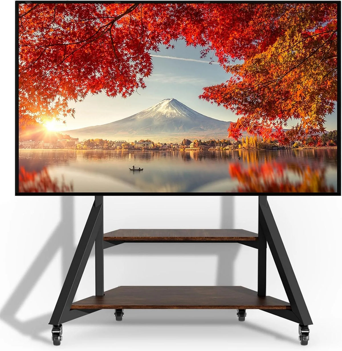 Meuble TV, 100 pouces, 800x600mm, roulettes de déplacement, OLED, Support TV sur Pied avec roulettes: Meuble de Télévision de 65 à 100 Pouces pour