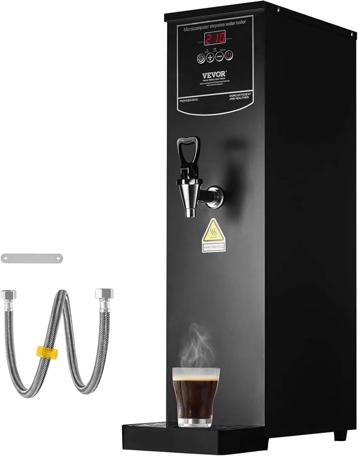 VEVOR Bouilloire électrique, 20 L, professionnel, Fontaine à Eau Chaude sur Réseau 20 L avec Débit 50 L/h