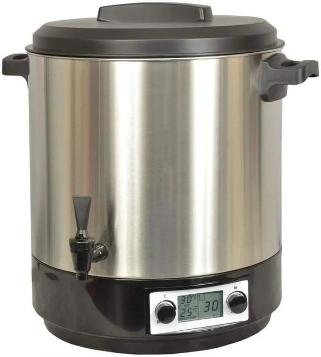 Robinet de cuisine KCPST31LCD.IX, 31 L, 2000 W, minuteur, écran LCD, acier inoxydable