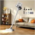 Aspirateur, vapeur, blanc, appareil électrique d'aspiration, Aspirateur Balai Laveur sans Fil 5 en 1 Compact