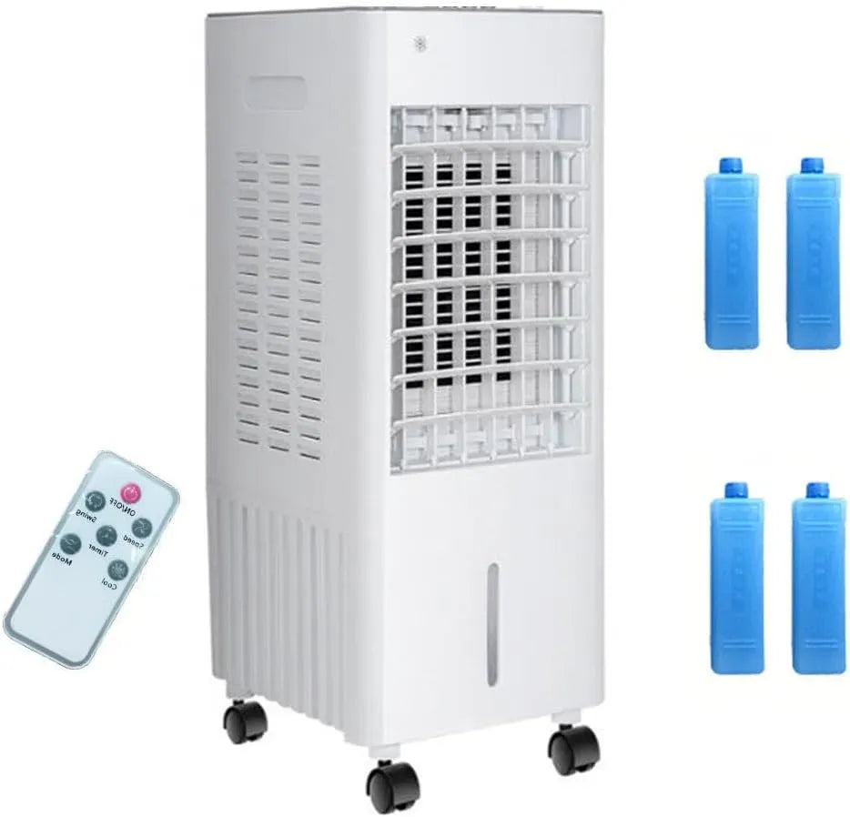 Climatiseur 7.5H, 12 L, minuteur, grand réservoir, Rafraichisseur d'Air mobile 4 en 1 avec Télécommande