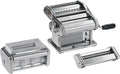 Machine à pâtes, machine à nouilles, appareil pour pâtes fraîches, Machine à Pâtes Manuelle avec Accessoires Ravioli et Spaghetti inclus