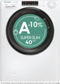 Candy 4746TWMB5-S Lave-linge séchant, 7+4 kg, classe énergétique A, lave-linge/sèche-linge, vapeur, application, Inverter, étroit, blanc, 89 60 45
