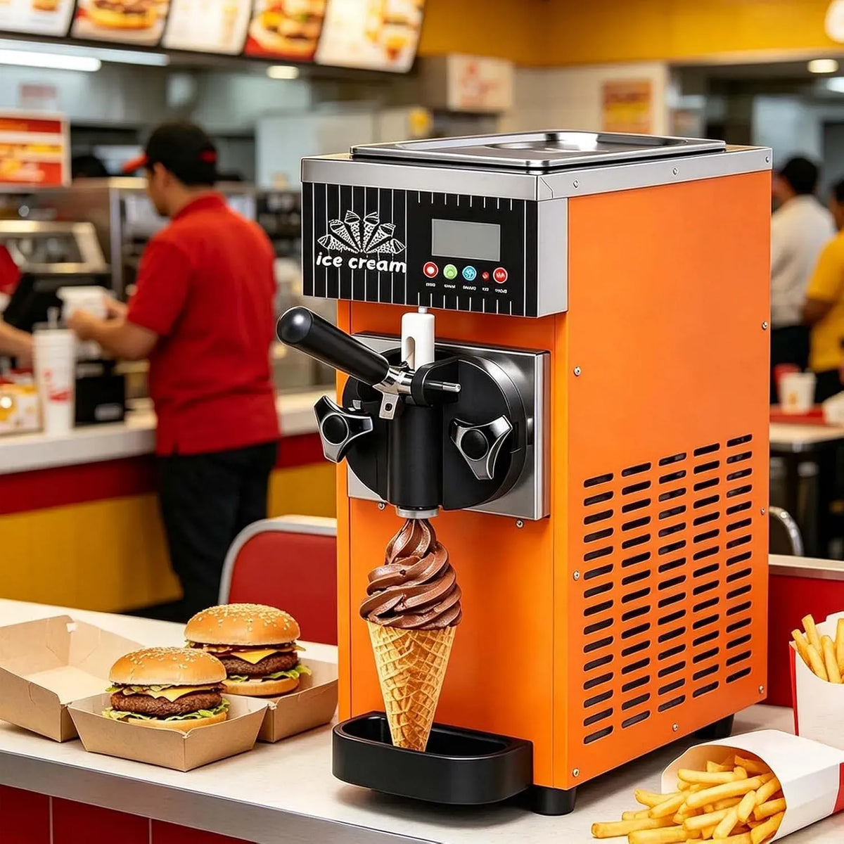 4-/H 1L-pour Machine à Glace, machine à glace et sorbet, 1 L, 2,5 L, professionnel, pour Yaourts GlacéS