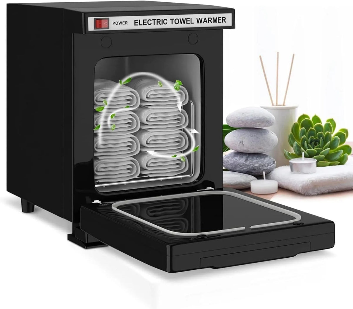 Radiateur électrique, 5 L, professionnel, noir, Armoire Chauffante pour Serviettes 5l