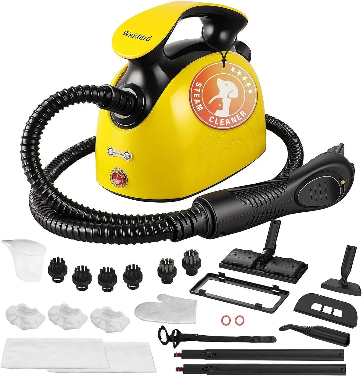 Four électrique, portable, vapeur, Tapis Et Canapé 丨 Pression 4,5 Bars 丨 Vapeur 120°C, Nettoyeur Avec 21 Accessoires