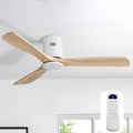 Ventilateur, extérieur, ventilateur pour circulation d'air, Sofucor Ventilateur de plafond en bois massif sans éclairage