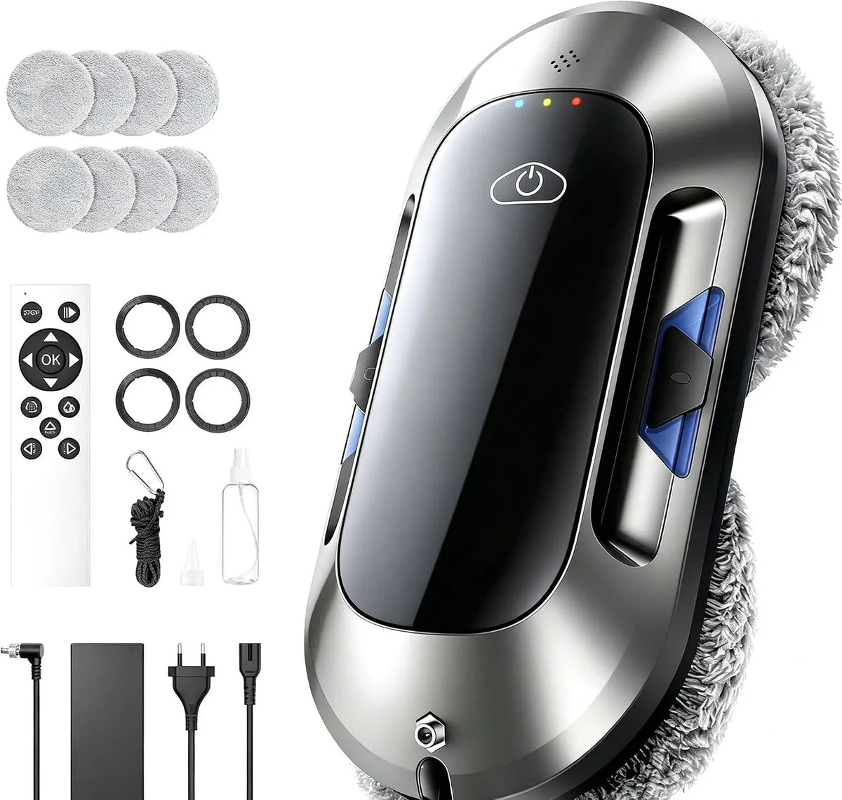 W23D Robot, Robot Lave Vitres équipé de Double Buse, Technologie de Nettoyage