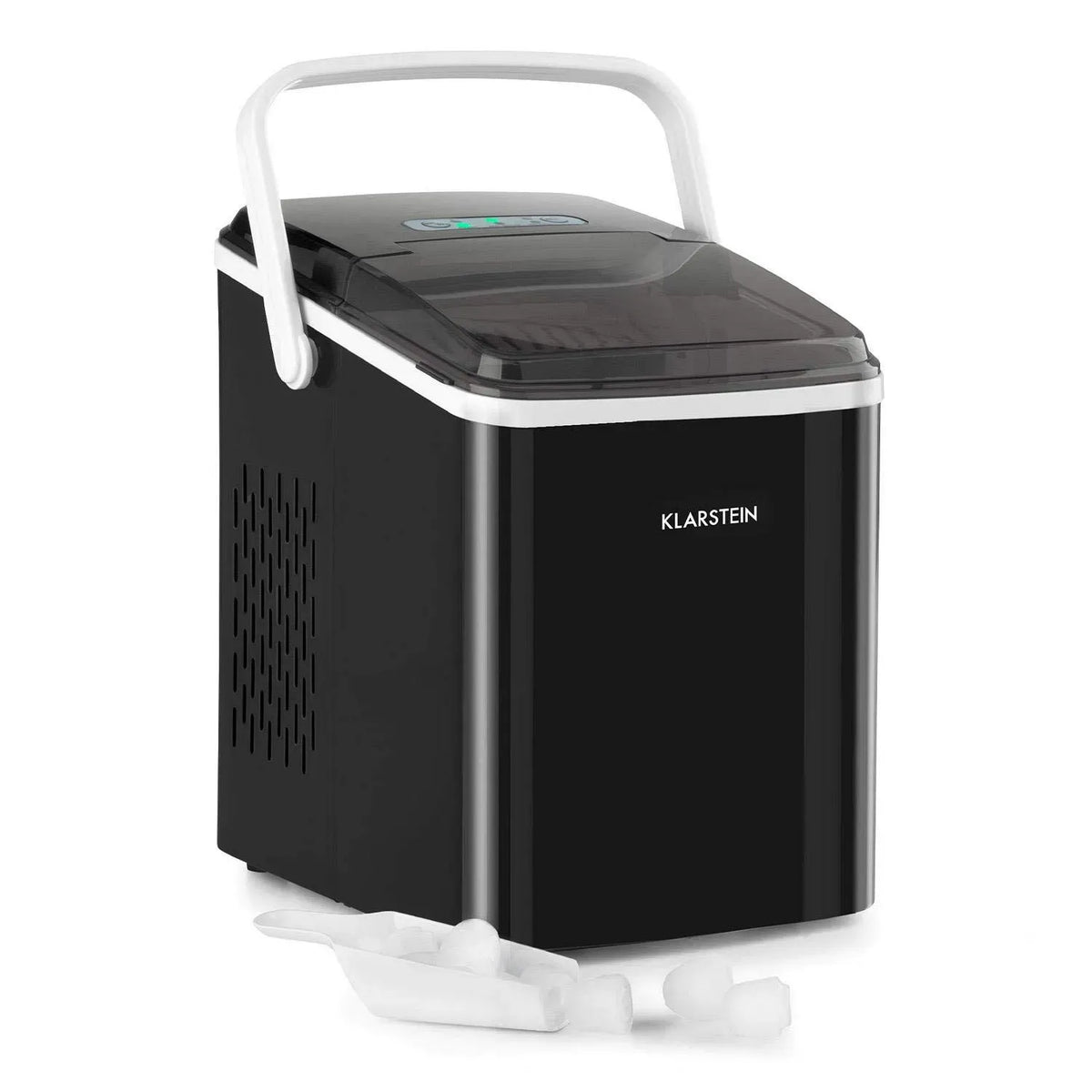 Klarstein Machine à glaçons, 2 L, Fabrique Rapidement Jusqu'à 12kg de Glacons, Capacité de 2L