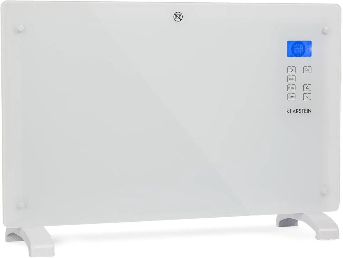 Klarstein Radiateur électrique, 2000 W, roulettes de déplacement, thermostat, silencieux