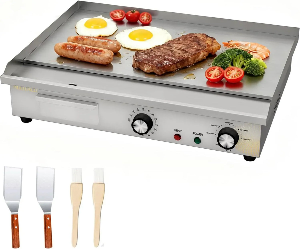 barbecue, Plancha, 54cm, 54 cm, minuteur, professionnel, acier inoxydable