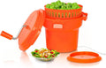 Grande Capacité équipé de Vidange par Tuyau, Hakka Essoreuse à Salade Manuelle 25L, pour Usage Professionnel, Pour 5 Laitues et 2 Choux Rouges