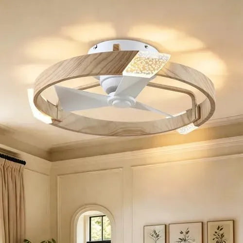 Ventilateur, 50cm, Parrot, minuteur, silencieux, 3 températures de couleur, 6 Vitesses, Moteur DC, Pales ABS