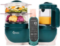 Blender, 2,2 L, vapeur, vert, Robot Cuiseur Bébé Multifonctions 6 en 1, Grande Capacité 2,2L