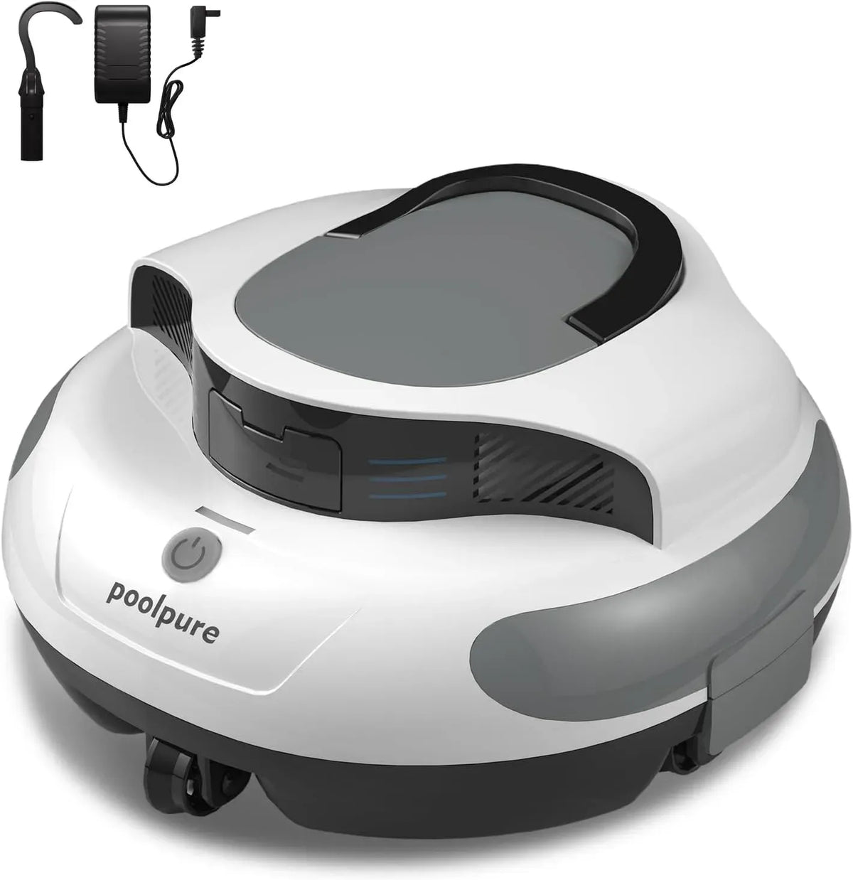 Aspirateur, POOLPURE 5000mAh, pour Piscine Hors Sol et Enterrée jusqu'à 90m², Autonomie 100 Min