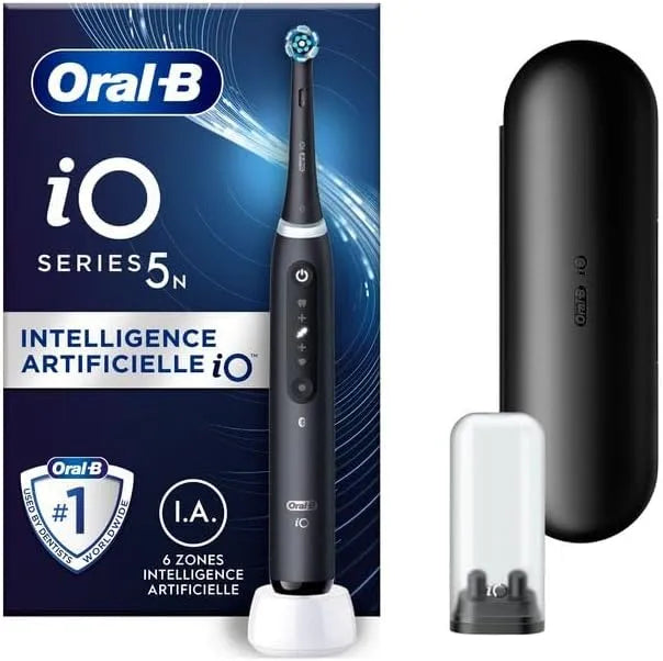 I 5 Capteur, Brosse, brosse à dents rechargeable, noir, pour Un Nettoyage Des Dents Efficace