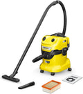 Kärcher WD 4 Aspirateur, 20 L, 36 V, 2 Batteries 18V Non-Incluses, Tube Aspiration 2,2m, 2,2 m