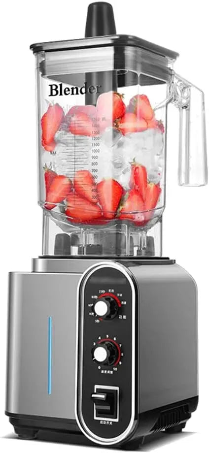 Smoothie Commercial, Fabricant de Milkshake à Lame Haute Vitesse de 6, Grande capacité 2200W Mélangeur de Puissance de Puissance de Puissance élevée
