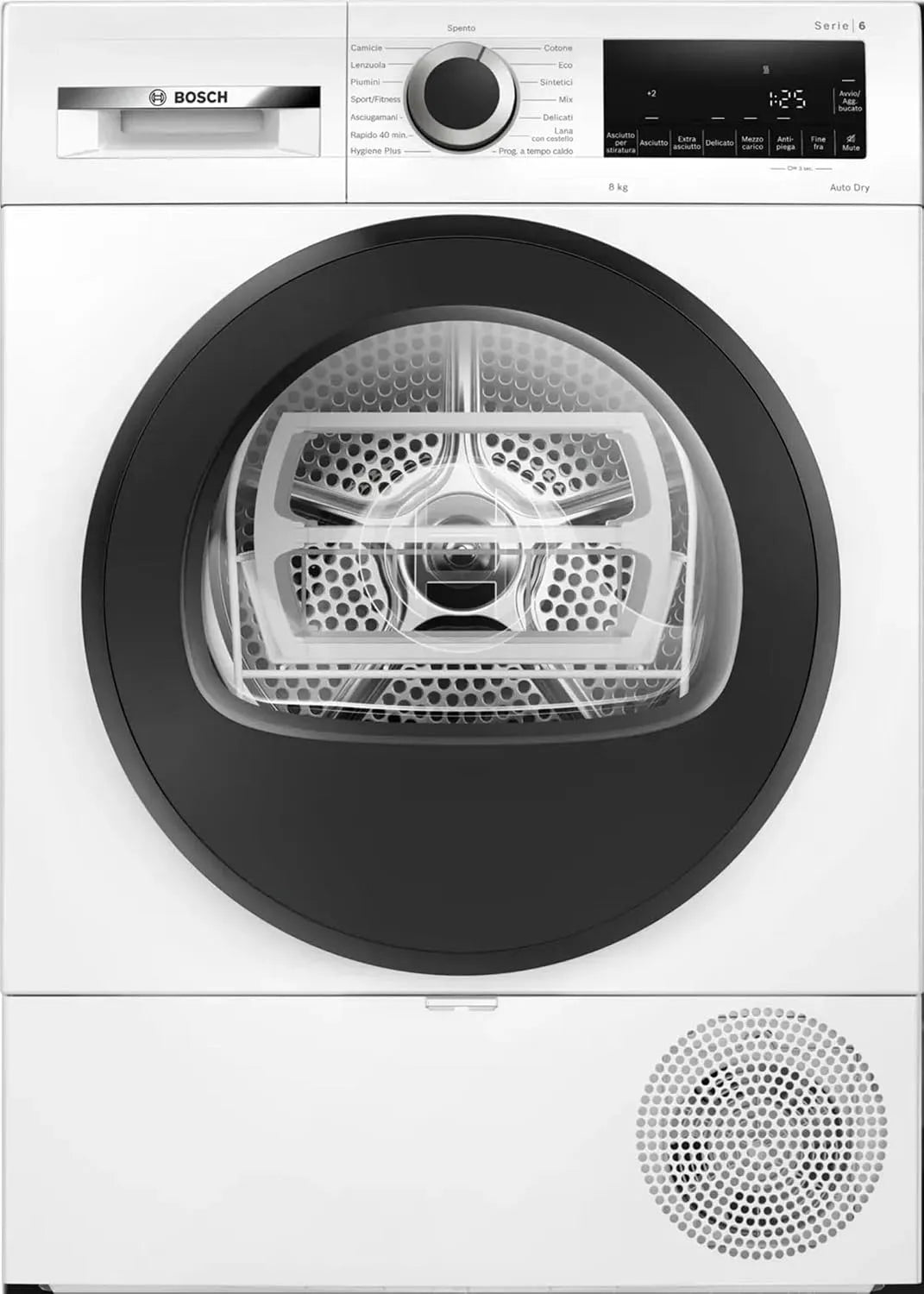 Sèche-linge WQG233D1II SERIE6, 8 kg, hygiène, appareil sèche-linge, WQG233D1II ASCIUG 8KG C HYGIENE+ PLANA INV SERIE6 EASYCLEAN
