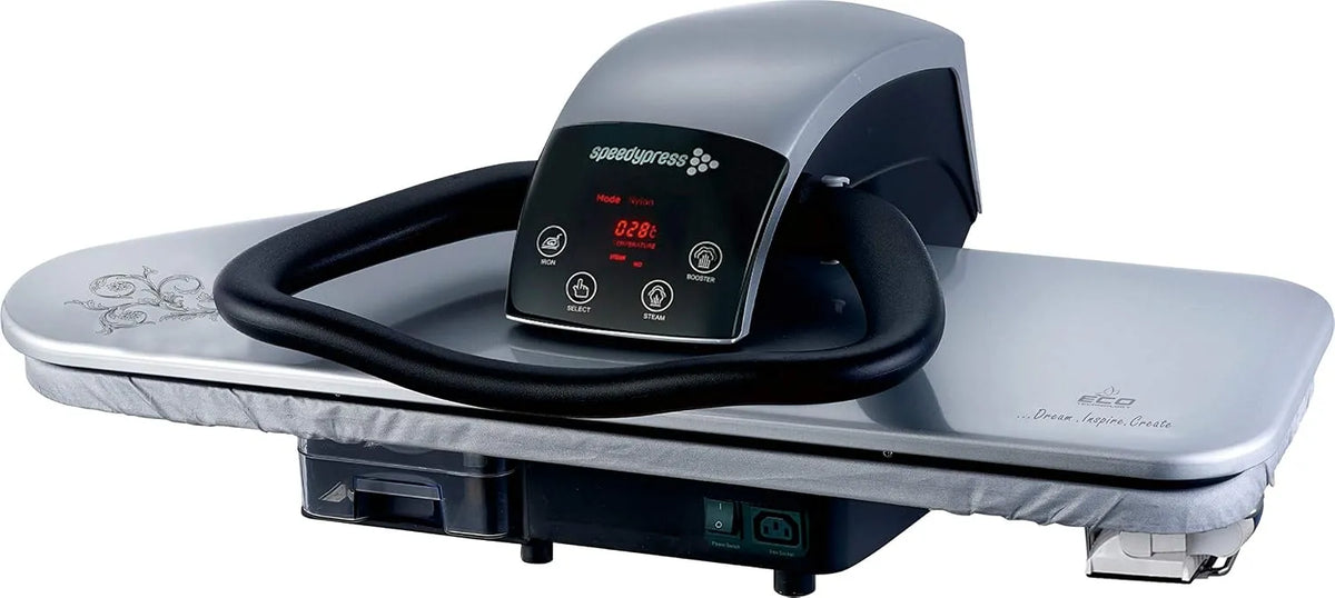 91HD Presse, Housse, presse à repasser vapeur, fer à repasser électrique, 91cm, 91 cm, tactile, professionnel, argenté, Speedypress