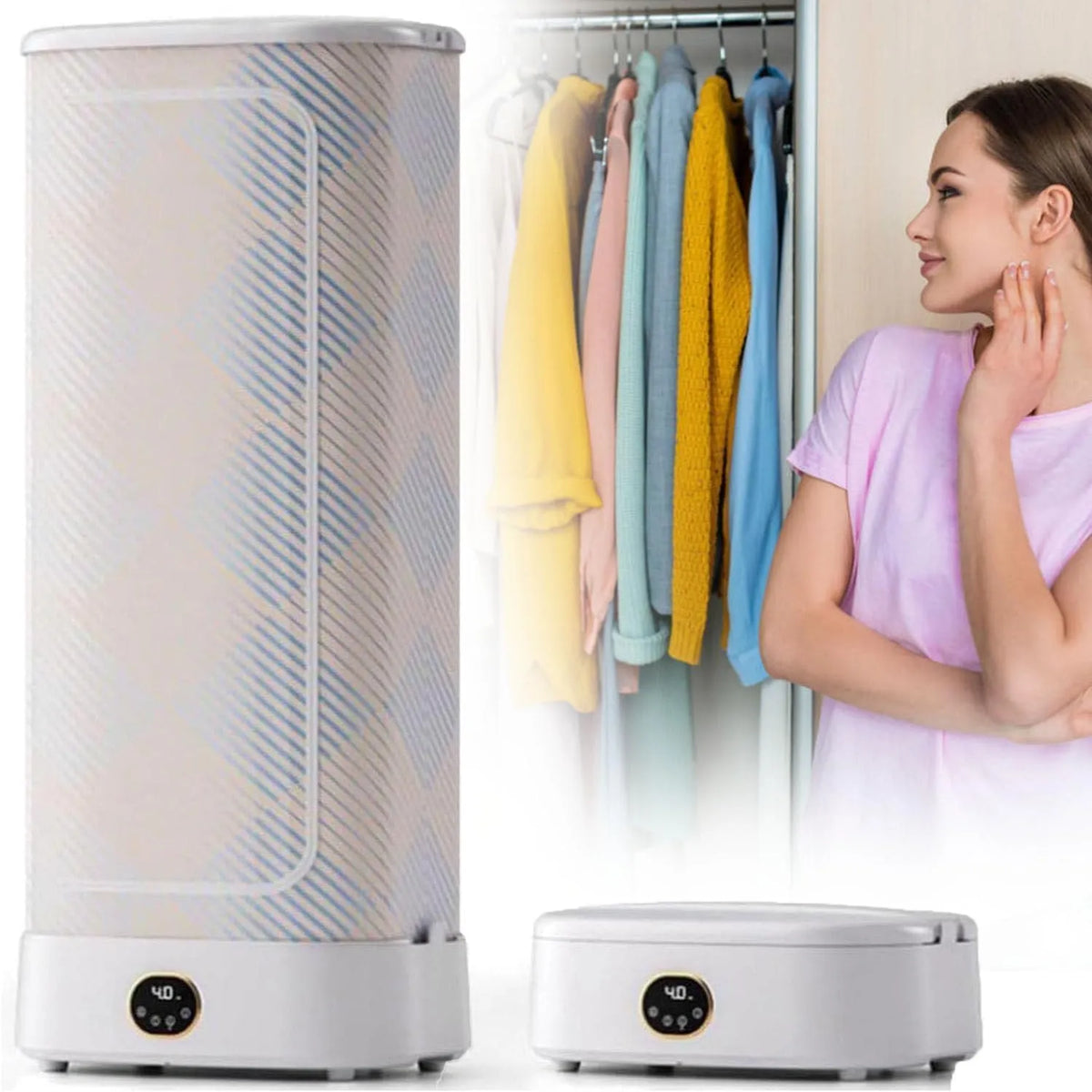 Sèche-linge, 1000 W, portable, vapeur, appareil sèche-linge, Machine à Repasser Automatique