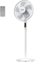 Taurus 3-en-1 18h Ventilateur, 24 W, minuteur, silencieux, blanc, Ice Brise Silence, Écran LED, 3 modes, 5 pales
