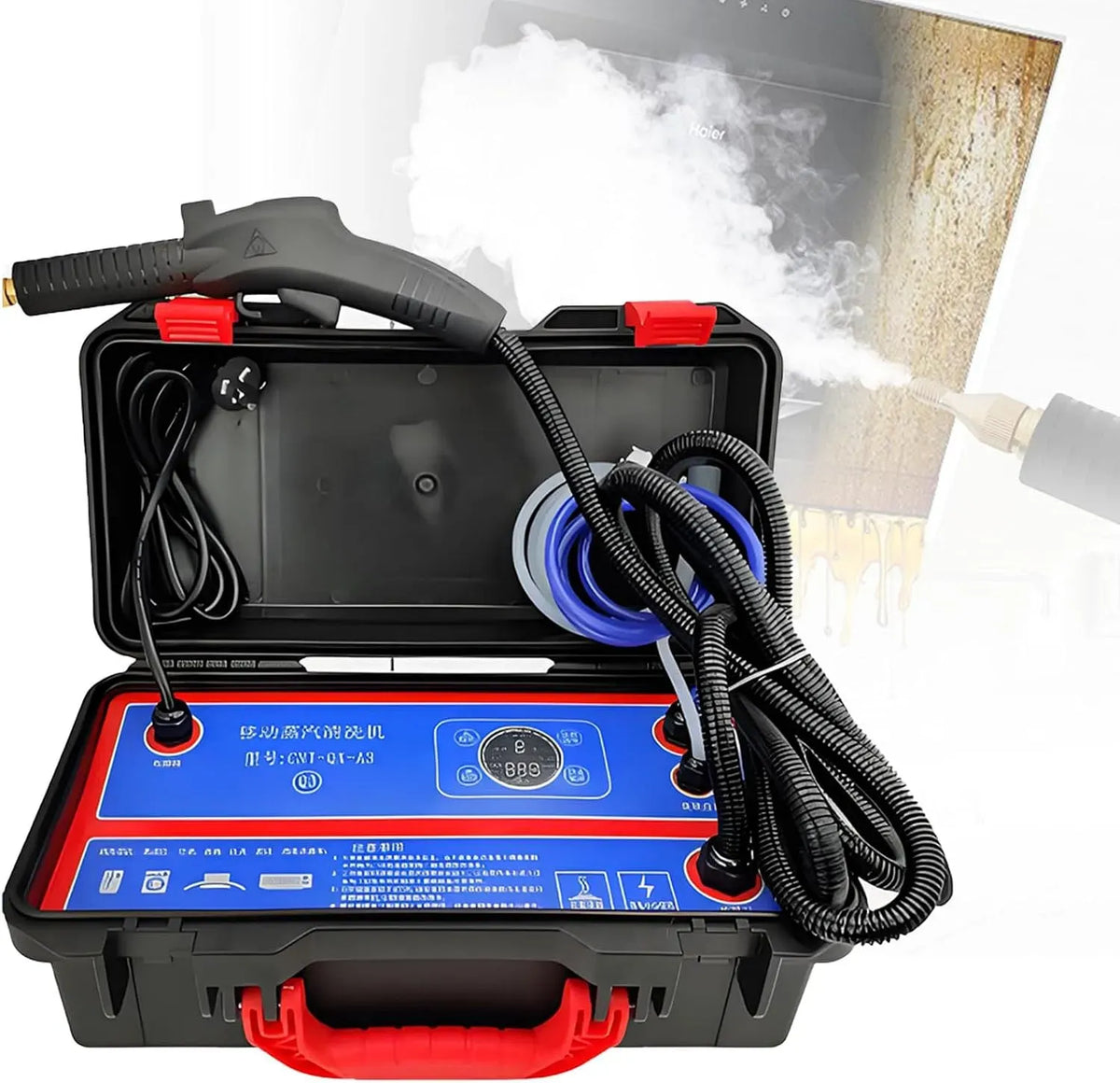 Nettoyeur vapeur, 220 V, portable, professionnel, usage sur sols, cuisine, voiture, vitres et canapé